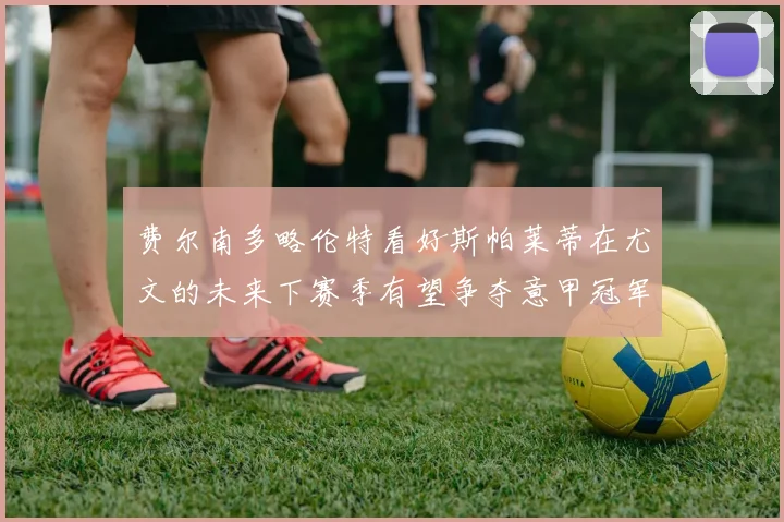 费尔南多略伦特看好斯帕莱蒂在尤文的未来下赛季有望争夺意甲冠军